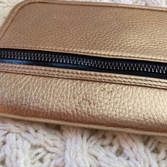Aimee Kestenberg Rose Gold Wallet Clutch Flawed Gem - Picture 5 of 7